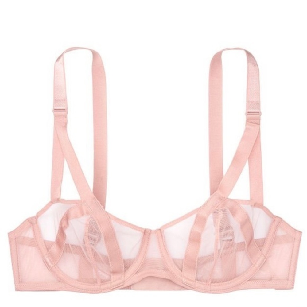 NWT Very Sexy Unlined Mesh Balconette Bra - 32DD